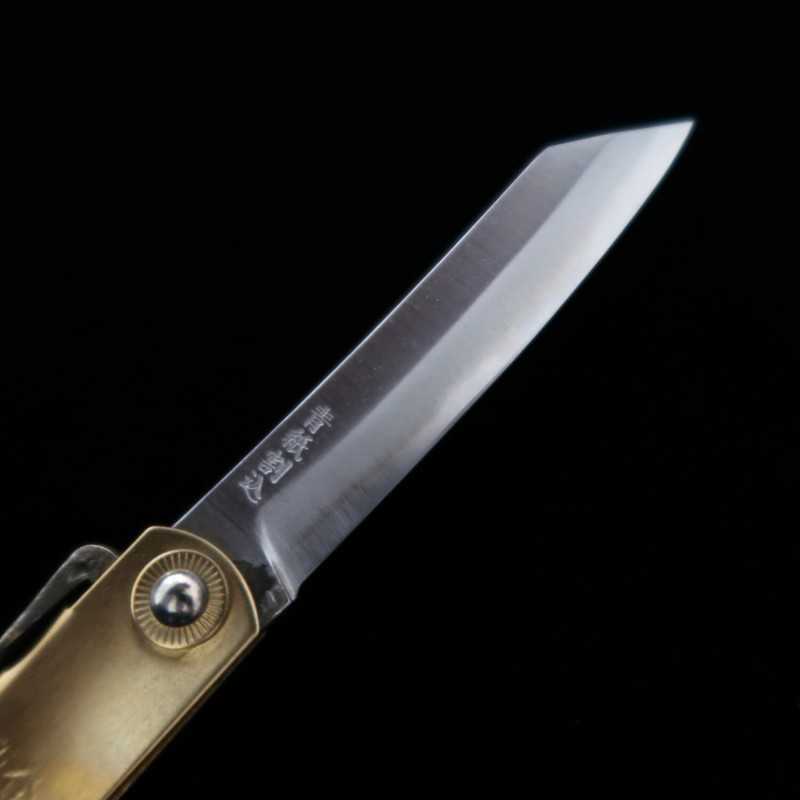 Nagaokanekoma HIGONOKAMI Aogami laminado mango de latón Seiryu (72/90 mm)