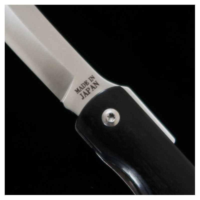 永尾かね駒製作所 HIGONOKAMI 肥後守 ライナーロックVG10割込 黒柄 (70mm)