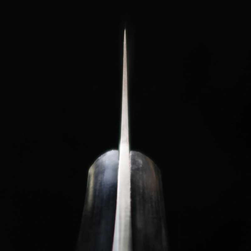 Madam MADAM Couteau de chef au molybdène pour saumon, finition alvéolée (200 mm)