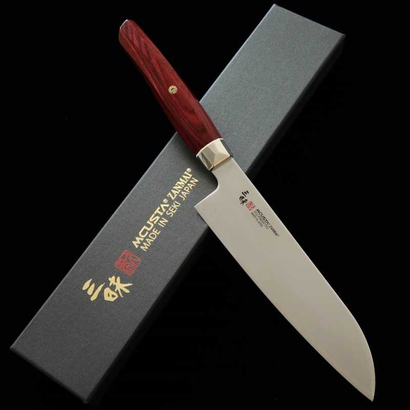 Santoku MCUSTA ZANMAI Revolution Red (180mm)