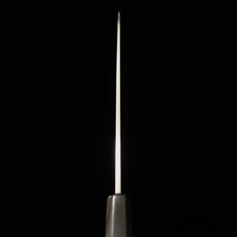 Petty MIURA Itadaki Top Sakai Yoshikazu White Steel Shinogi Finish Ebony Octagonal Handle (150mm)