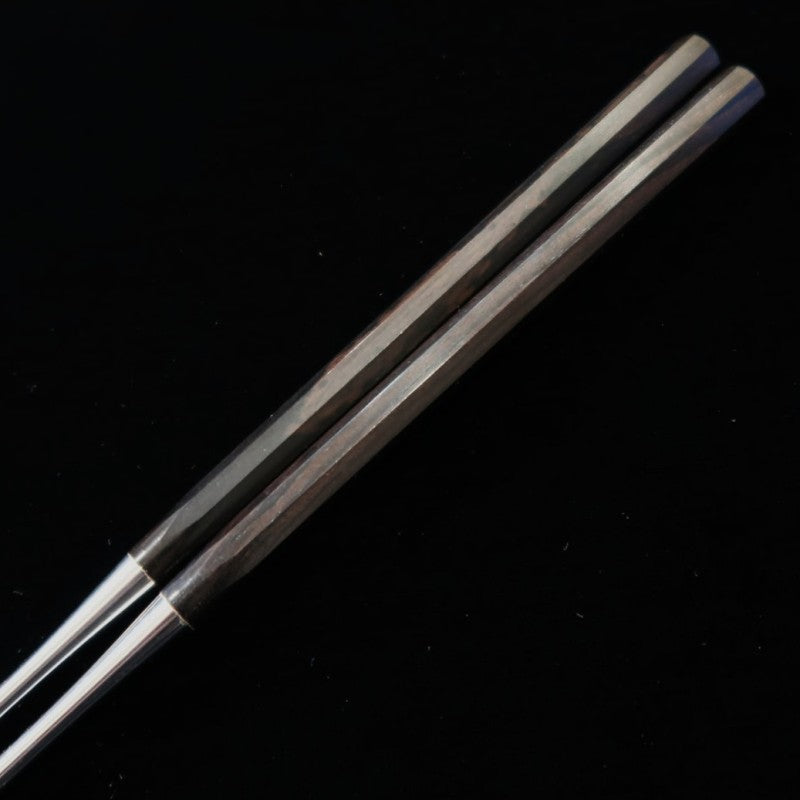 Moribashi Ebony Octagonal Handle with Ebony Sheath and Storage Bag (150/180mm)