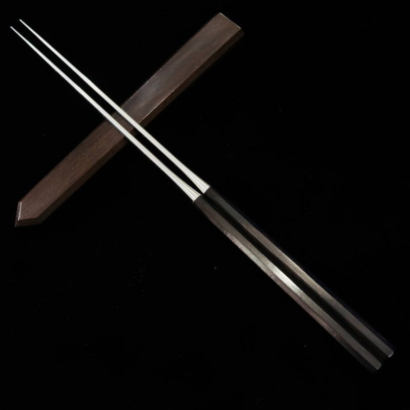 Moribashi Ebony Octagonal Handle with Ebony Sheath and Storage Bag (150/180mm)