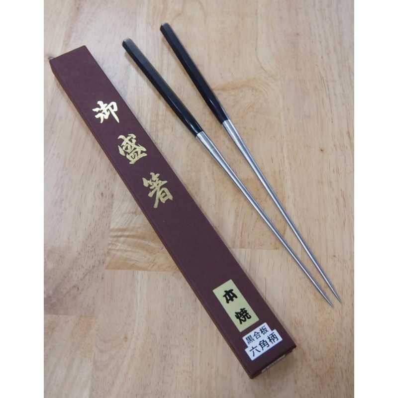Moribashi Honyaki Black Plywood Hexagonal Handle (290/320mm)
