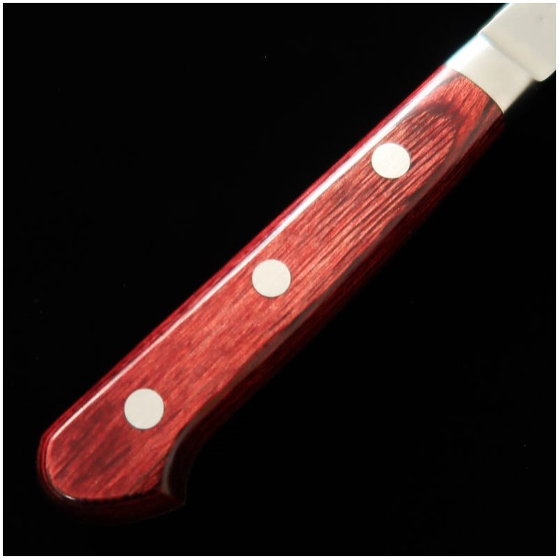 MIURA Petty Super Blue steel Hammered Red Plywood (135mm)