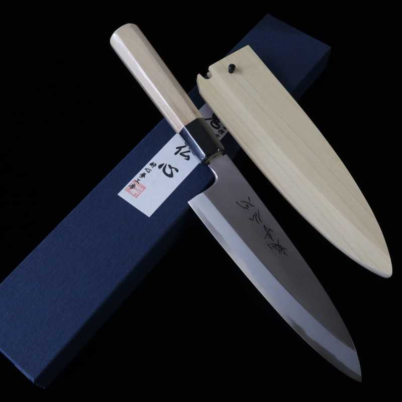 Funayuki SUISIN Kishubushin Shirogami n.º 2 Mango octogonal de magnolia (195/210 mm)