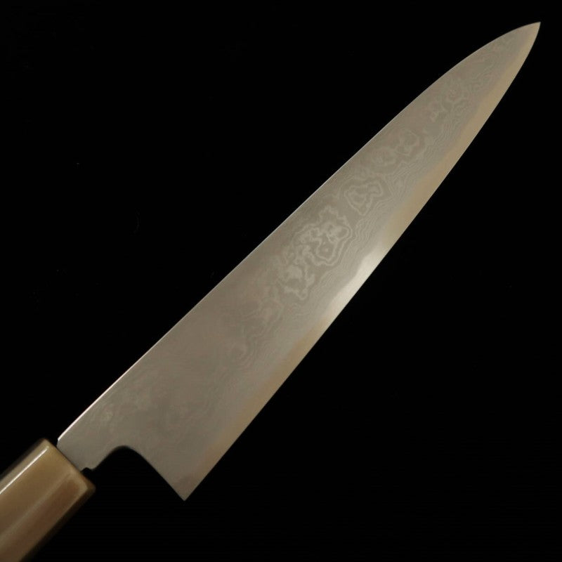 Sujihiki SUISIN Ikeda Miwa Aogami No.2 Suminagashi Mango de ébano octogonal (270 mm)