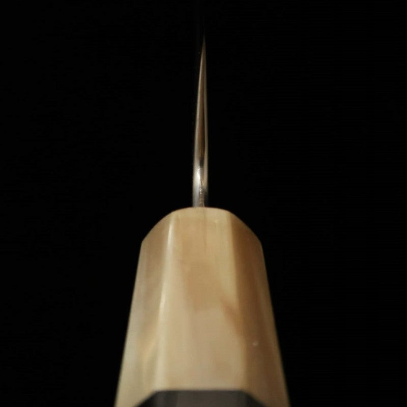 Sujihiki SUISIN Ikeda Miwa Aogami No.2 Suminagashi Mango de ébano octogonal (270 mm)