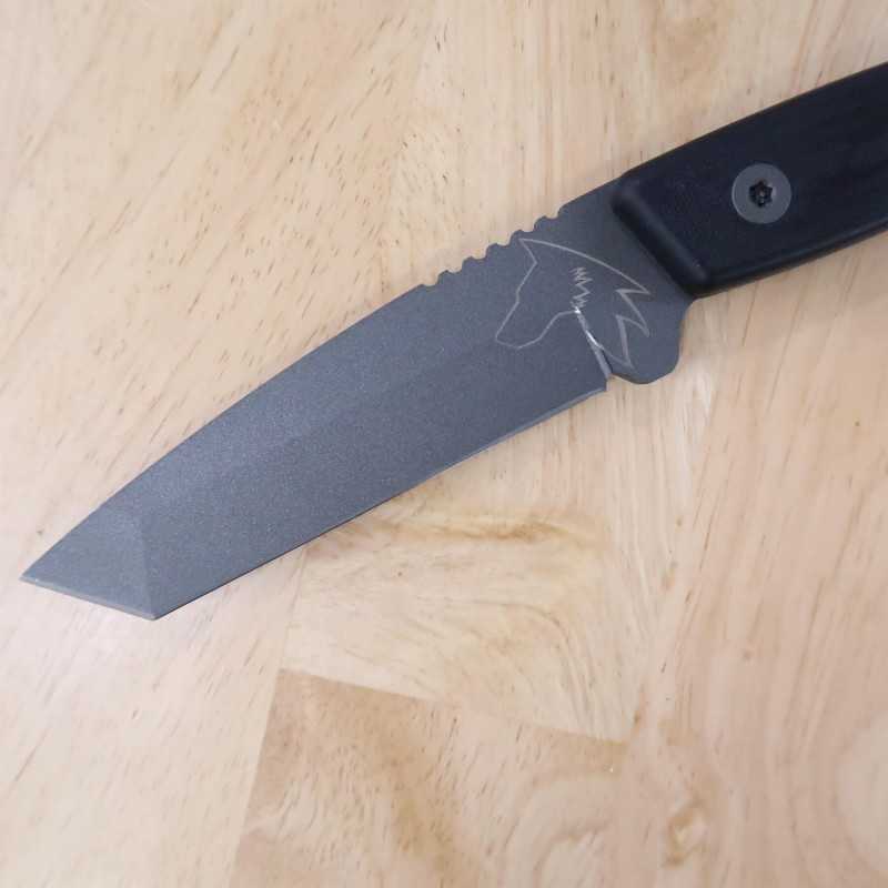 TURQ GEAR System-M Wolf Tanto, acier Sleipner, G10, Cerakote, Tungsten Grey (110mm) Couleur : - Gris