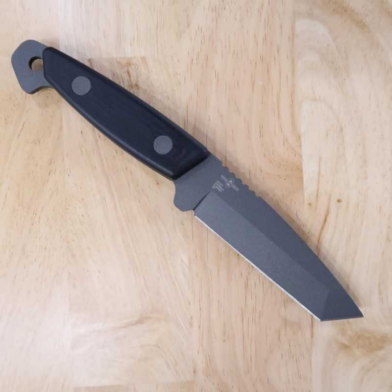 TURQ GEAR System-M Wolf Tanto, acier Sleipner, G10, Cerakote, Tungsten Grey (110mm) Couleur : - Gris