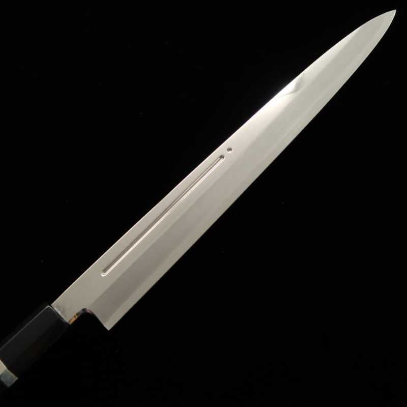Yanagiba MIURA Inox Ginsan Chinagashi cabo de ébano e bainha de magnólia (300mm)