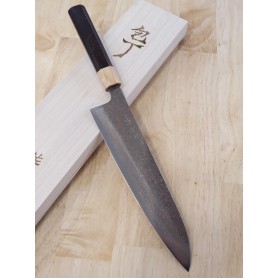 Japanese chef Knife gyuto- TAKESHI SAJI - Stainless VG-10 Damascus - Colored - Size: 18/21/24cm