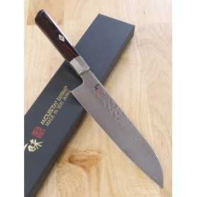Japanese Santoku Knife - ZANMAI - Supreme Hammered Serie - Size: 18cm