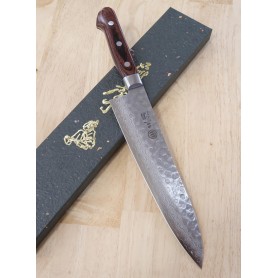 Japanese Chef Gyuto Knife - MIURA KNIVES - Mahogany Damascus Serie - Size: 18 / 21 / 24cm