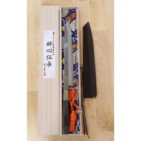 Japanese Yanagiba Knife - Kiritsuke Tip - SUISIN - Densho Special Serie - Mirrored Finish - 27/30cm
