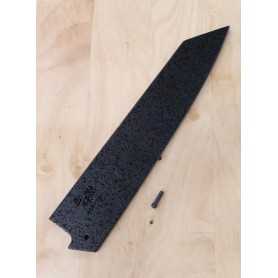 Wood sheath (saya) for kiritsuke - for ZANMAI only - Black color - Size: 23cm