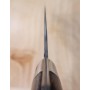 Japanese Santoku Knife - TAKESHI SAJI - Stainless Damascus R2 Steel diamond finish - Ironwood Handle - Size: 18cm