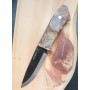Japanese Handmade Sheath Knife - TAKEDA HAMONO - Super Blue Steel - Maplewood - Size: 11cm