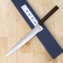 Japanese Sujihiki Knife - MIURA - Aogami Super series - Super Blue steel - Oak Handle - Size: 24cm