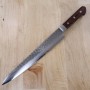 Japanese Slicer Sujihiki Knife - MIURA KNIVES - Mahogany Damascus Serie - Size: 24cm
