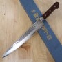 Japanese Slicer Sujihiki Knife - MIURA KNIVES - Mahogany Damascus Serie - Size: 24cm