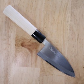 Japanese Ajikiri Knife - SAKAI KIKUMORI - White Steel - Size: 10.5/12cm