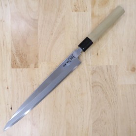 Japanese Yanagiba Knife for left handed- MASAMOTO SOHONTEN - Kasumi White Steel Series 27cm