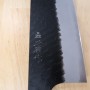 Japanese kiritsuke chef gyuto knife - NIGARA - SG2 black finish - Kurouchi Tsutime -Size: 21/24/27CM