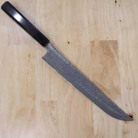Japanese Sakimaru slicer sujihiki knife - NIGARA - Anmon SPG2 damascus - Size: 27CM