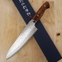 Japanese Chef Gyuto Knife - YUTA KATAYAMA - SG2 - nickel damascus series - Ironwood handle - Size:21cm