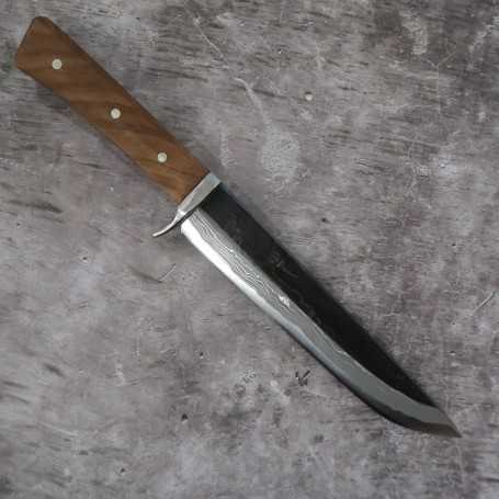 Custom handmade knife KYOUHEI SHINDO Carbon blue damascus Size: 21cm