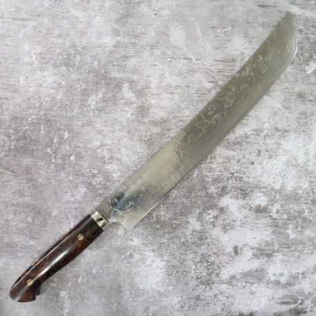 Best VG10 Damascus Scimitar Butcher Knife for Sale