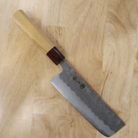 Japanese nakiri knife MIURA Ginsan nashiji Size:16,5cm