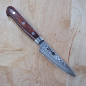 Japanese Paring Knife - MIURA KNIVES - Mahogany Damascus Serie - Size: 8cm