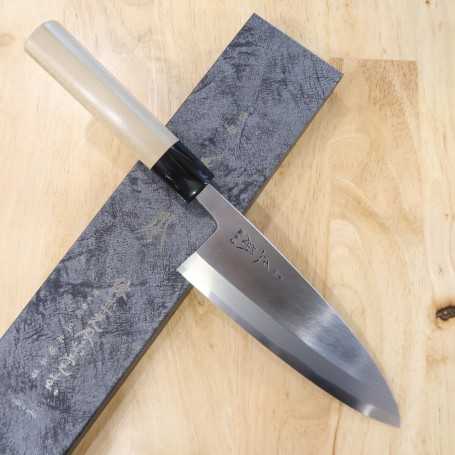 Yoshihiro Left Handed Kasumi White Steel Deba Fish Fillet Knife