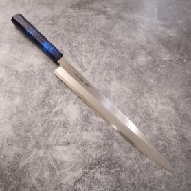Japanese Yanagiba Knife - SAKAI TAKAYUKI - Stainless molybdenum steel - Resin Blue-Tortoiseshell handle Size:27/30cm