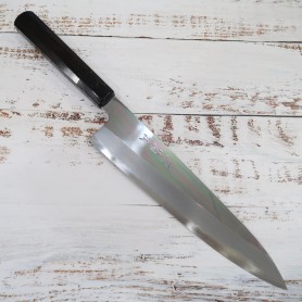 Japanese Chef Gyuto Knife - MIURA - Super Blue Steel - Mirrored finish - Itadaki Series - ebony wood - Sizes: 24cm