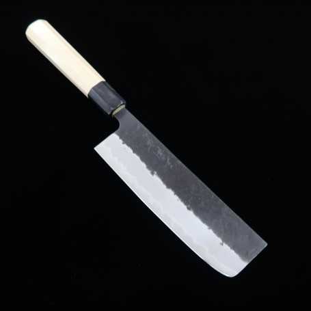 Japanese Nakiri knife -MIURA- Aogami super nashiji -Size:16.5cm