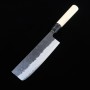 Japanese Nakiri knife -MIURA- Aogami super nashiji -Size:16.5cm