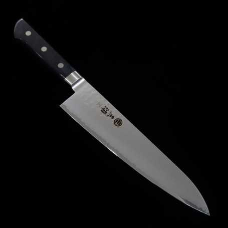 Japanese chef knife gyuto MIURA Gold tsuchime Size:21/24cm