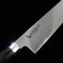 Japanese Chef Gyuto Knife - ZANMAI - Revolution Serie - Decagonal Black Handle - SG2 Steel - Size: 21cm