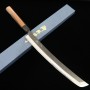 Japanese sakimaru sujihiki knife MIURA Carbon blue 1 black finished Size:30cm