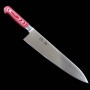 Japanese Chef Gyuto Knife - SUISIN - Sweden Inox - Premium Red Micarta - Sizes: 21 / 24cm