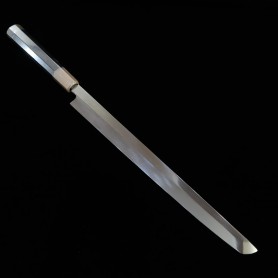 Japanese Sakimaru Takobiki Knife - SUISIN - Shirogami 1- Mizu honyaki -Yoshikazu Ikeda- Size:30cm
