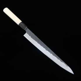 Japanese sujibiki knife MIURA Aogami super nashiji Size:24cm