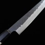 Japanese sujibiki knife MIURA Aogami super nashiji Size:24cm