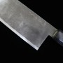 Japanese Bunka Knife - Handmade Santoku - TAKEDA HAMONO - Super Blue Steel - 16,5cm