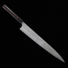 Japanese Sujihiki Slicer Knife - YOSHIMI KATO - Nickel Damascus Series - Sizes: 27cm