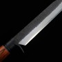 Japanese Kennata machete - Toyokuni- Carbon blue steel - Damascus - Kuro Tsuchime - Size:21cm