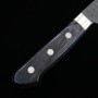 Japanese Nakiri Knife - MIURA - Aogami Super - Black Finish - Size: 16.5cm